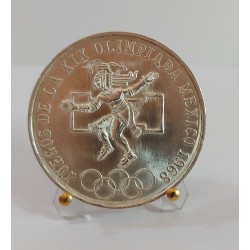 MEXICO 25 PESOS 1968 SILVER COIN